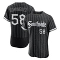 Chicago White Sox #58 Seranthony Dominguez Player Black HeidiMiller City Connect Limited Elite Home Stitched Jerseys