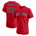 Boston Red Sox #52 Wilyer Abreu Player Red HeidiMiller Limited Elite Home Game Stitched Jerseys1