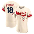 Los Angeles Angels #18 Nolan Schanuel Player Cream HeidiMiller City Connect Limited ELite Home Stitched Jerseys