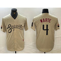 Milwaukee Brewers #65 Nestor Cortes Player White HeidiMiller Stripes Home Game Stitched Jerseys