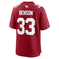 A.Cardinals #33 Trey Benson Cardinal HeidiMiller Team Game Jersey