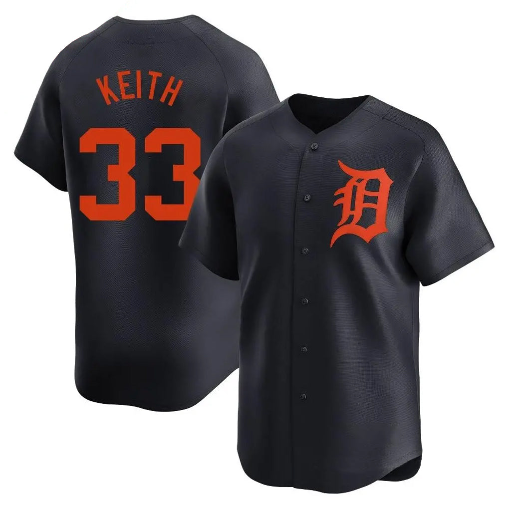 Detroit Tigers #33 Colt Keith Player Navy HeidiMiller Home Limited Stitched Jerseys