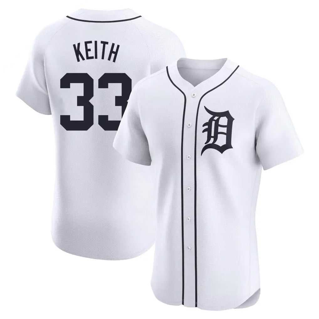 Detroit Tigers #33 Colt Keith Player White HeidiMiller Limited Elite Home Stitched Jerseys