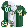 Custom Oakland Athletics White Green HeidiMiller Jersey - Personalized