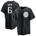 Chicago Cubs #6 Matt Shaw Player Black HeidiMiller Game Stitched Jerseys