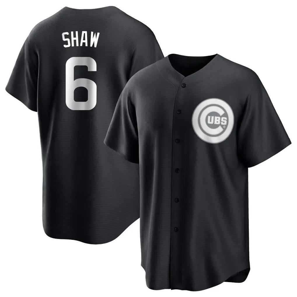 Chicago Cubs #6 Matt Shaw Player Black HeidiMiller Game Stitched Jerseys