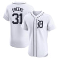 Detroit Tigers #31 Riley Greene Player White HeidiMiller Limited Elite Home Stitched Jerseys