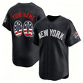 Custom New York Yankees Navy HeidiMiller USA 250 Fourth of July Limited Stitched Jersey