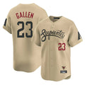 Arizona Diamondbacks #23 Zac Gallen Player Tan HeidiMiller City Connect Limited Home Game Stitched Jerseys