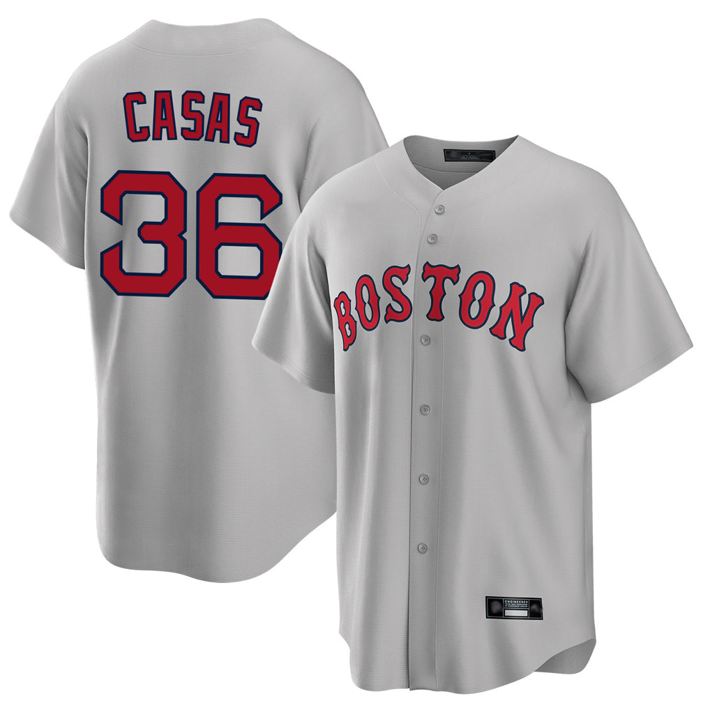 Boston Red Sox #36 Triston Casas Player Gray HeidiMiller Road Home Game Stitched Jerseys1