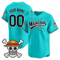 Custom Miami Marlins x One Piece Teal HeidiMiller Vapor Premier Limited Jersey - Stitched
