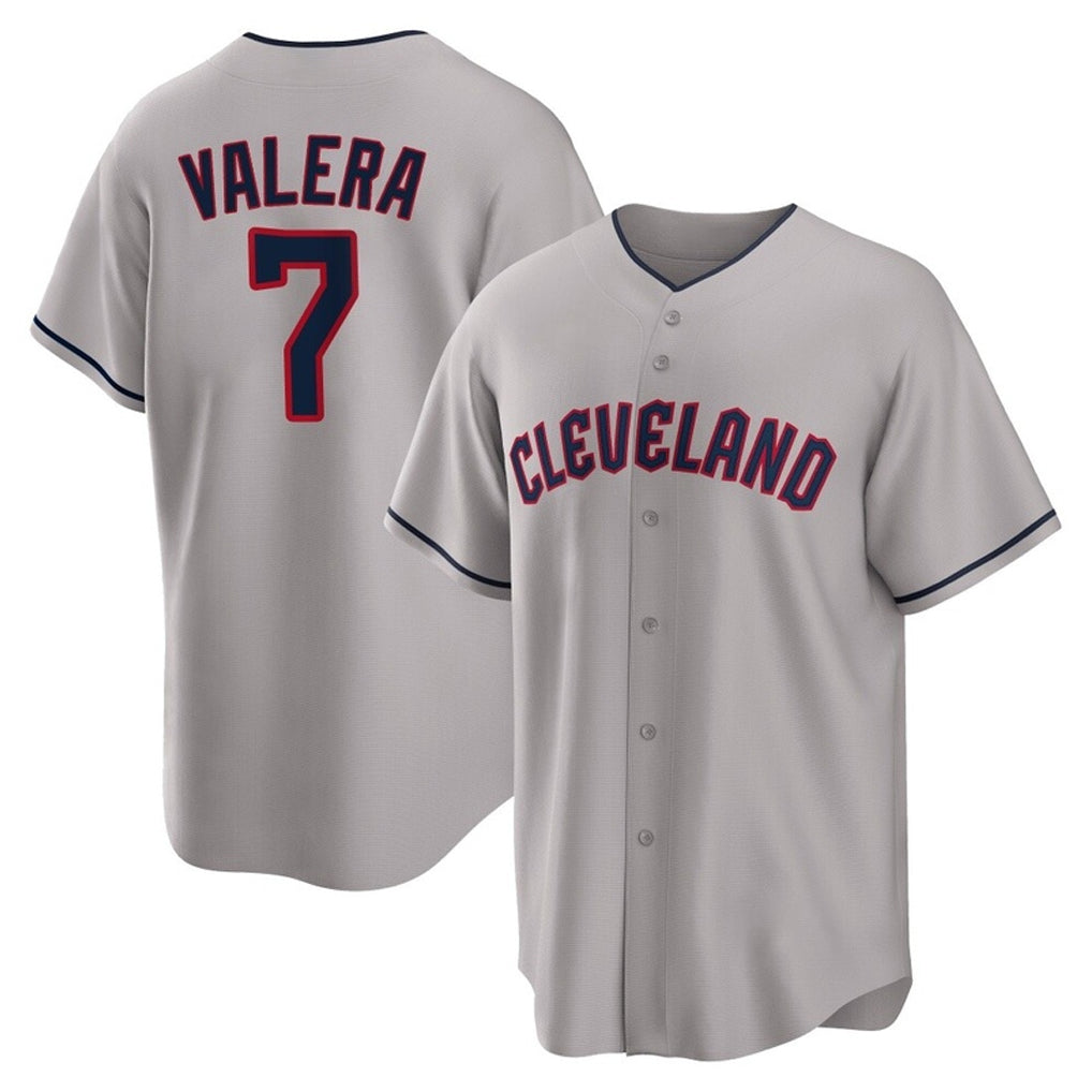 Cleveland Guardians #7 George Valera Player Gray HeidiMiller Game Home Stitched Jerseys