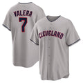 Cleveland Guardians #7 George Valera Player Gray HeidiMiller Game Home Stitched Jerseys