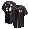 Cincinnati Reds #44 Elly De La Cruz Player Black HeidiMiller Fashion Out Home Game Stitched Jerseys