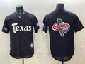 Texas Rangers Team Big Logo Black HeidiMiller Gothic Mexico 2025 Vapor Premier Limited Stitched Jersey