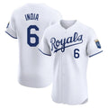 Kansas City Royals #6 Jonathan India Player White HeidiMiller Alt Limited Elite Home Stitched Jerseys