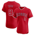 Los Angeles Angels #9 Zach Neto Player Red HeidiMiller Home Limited Elite Stitched Jerseys