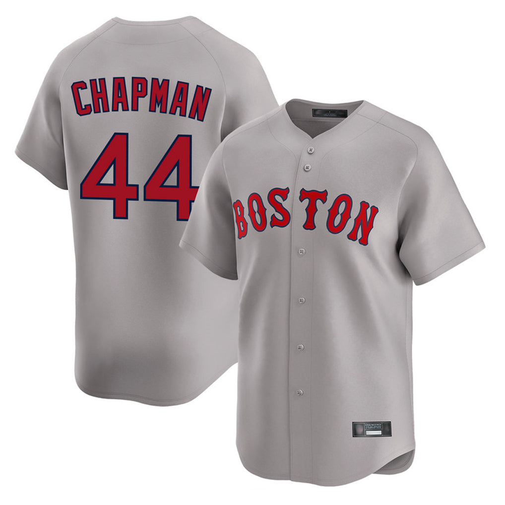 Boston Red Sox #44 Aroldis Chapman Player Gray HeidiMiller Road Limited Home Game Stitched Jerseys1