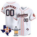 Custom Houston Astros Houston Rodeo Patch Vapor Premier Limited Jersey ¨C White 2 HeidiMiller