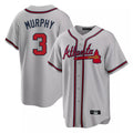 Atlanta Braves #3 Dale Murphy Player Gray HeidiMiller Home Game Stitched Jerseys