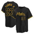 Atlanta Braves #23 Michael Harris II Player Black HeidiMiller Snake Skin City Home Game Stitched Jerseys