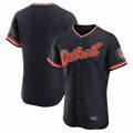Detroit Tigers Blank Player Navy HeidiMiller Limited Elite Home Game Stitched Jerseys