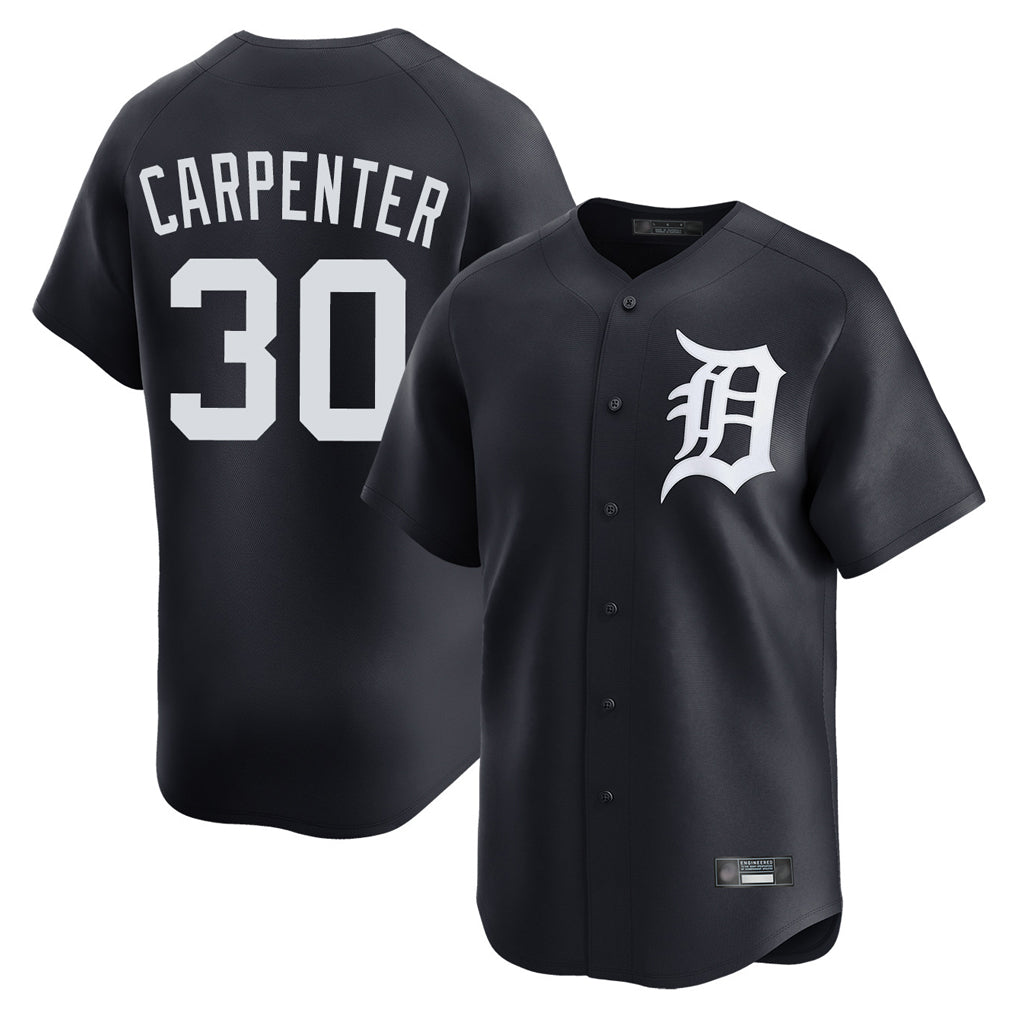 Detroit Tigers #30 Kerry Carpenter Player Navy HeidiMiller Home Limited Game Stitched Jerseys