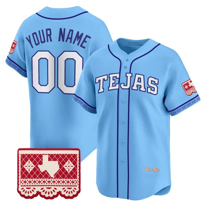 Custom Texas Rangers Blue HeidiMiller 2026 City Connect Vapor Premier Limited Jersey - All Stitched