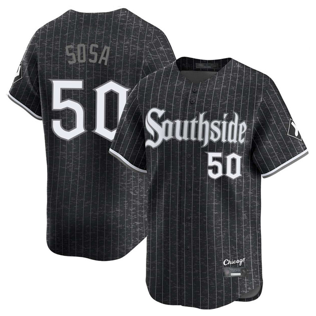 Chicago White Sox #50 Lenyn Sosa Player Black HeidiMiller City Connect Limited Home Stitched Jerseys