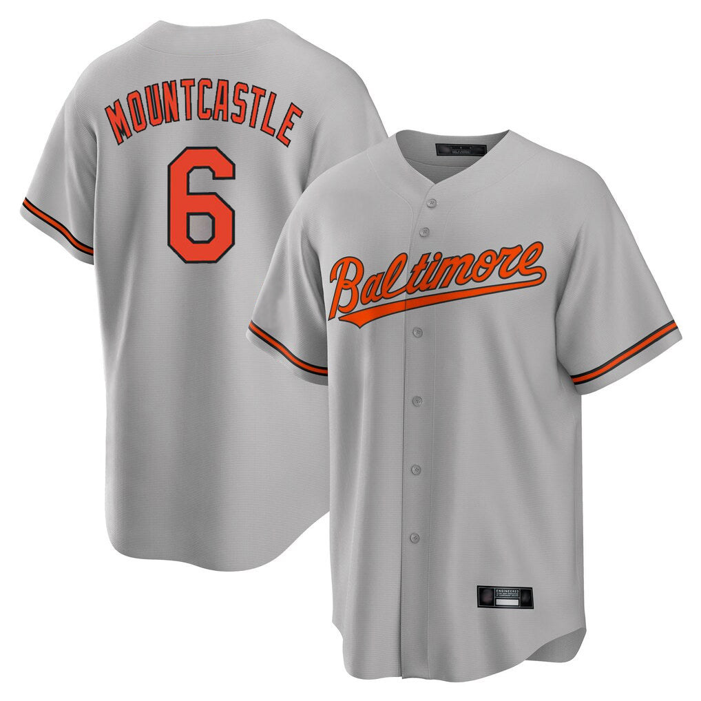 Baltimore Orioles #6 Ryan Mountcastle Player Gray HeidiMiller Home Game Stitched Jerseys