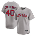 Boston Red Sox #40 Willson Contreras Player Gray HeidiMiller Road Limited Home Game Stitched Jerseys1