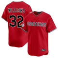 Cleveland Guardians #32 Gavin Williams Player Red HeidiMiller Limited Home Stitched Jerseys