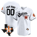 Custom Houston Astros Cactus Jack Style Vapor Premier Limited Jersey ¨C White HeidiMiller