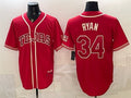 Texas Rangers #34 Nolan Ryan Red HeidiMiller 2026 City Connect Stadium Stitched Jersey
