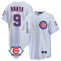 Chicago Cubs #9 Miguel Amaya Player White HeidiMiller 150th Anniversary Home Game Stitched Jerseys