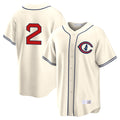 Chicago Cubs #2 Nico Hoerner Player Cream HeidiMiller Field of Dreams Home Game Stitched Jerseys