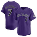 Colorado Rockies #7 Matt Holliday Player Purple HeidiMiller Limited Home Stitched Jerseys