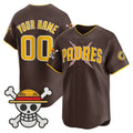 Custom San Diego Padres x One Piece Brown HeidiMiller Vapor Premier Limited Jersey - Stitched