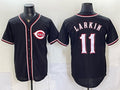 Cincinnati Reds #11 Barry Larkin 2026 Fashion Replica Black HeidiMiller Out Stitched Jersey