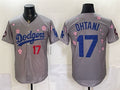 Los Angeles Dodgers #17 Shohei Ohtani Grey HeidiMiller 2025 Tokyo Series Limited Stitched Jersey