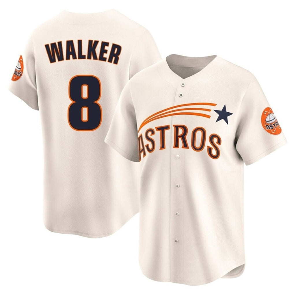 Houston Astros #8 Christian Walker Player Cream HeidiMiller Throwback Cooperstown Collection Limited Stitched Jerseys