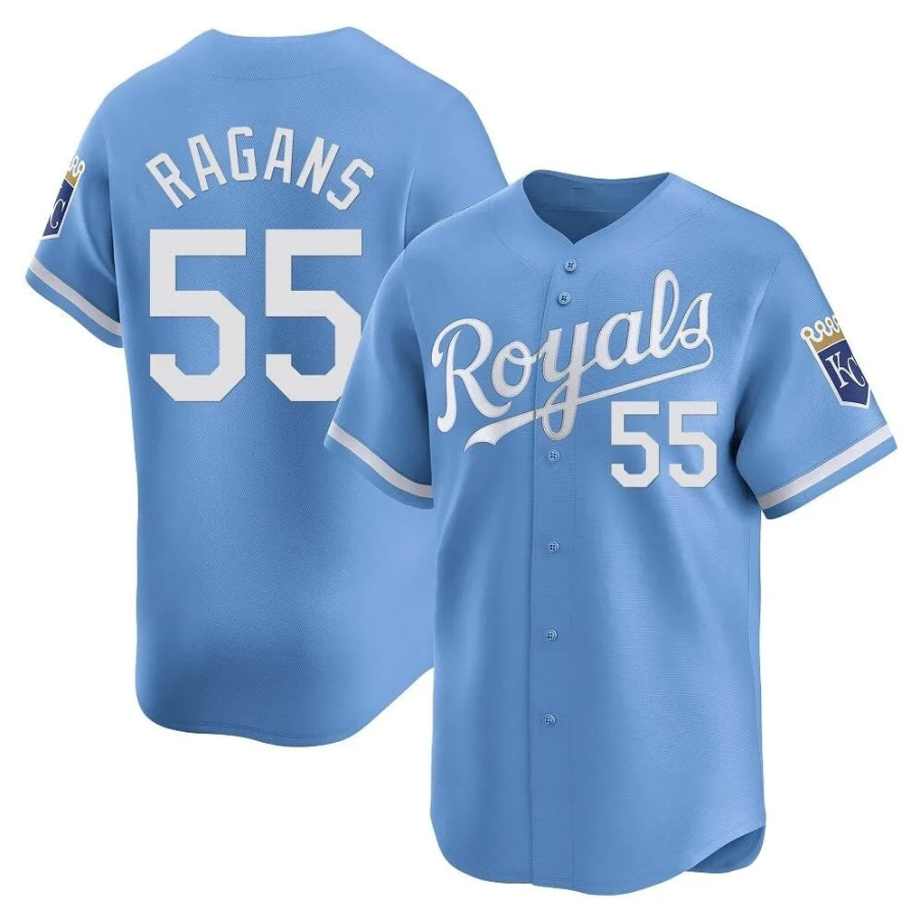 Kansas City Royals #55 Cole Ragans Player Light Blue HeidiMiller Alt Limited Home Stitched Jerseys