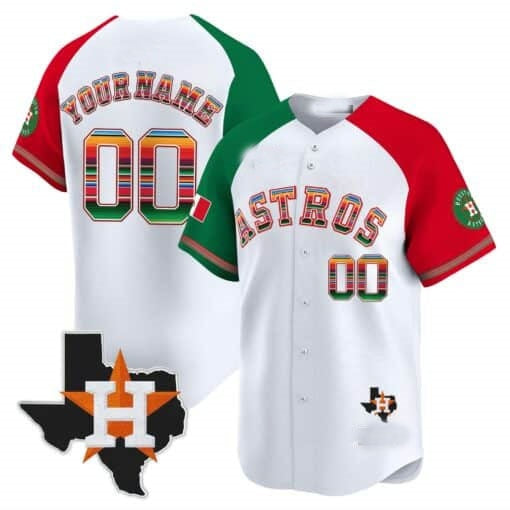 Custom Houston Astros Mexico Texas White HeidiMiller Patch Vapor Premier Limited Jersey ¨C Alternate