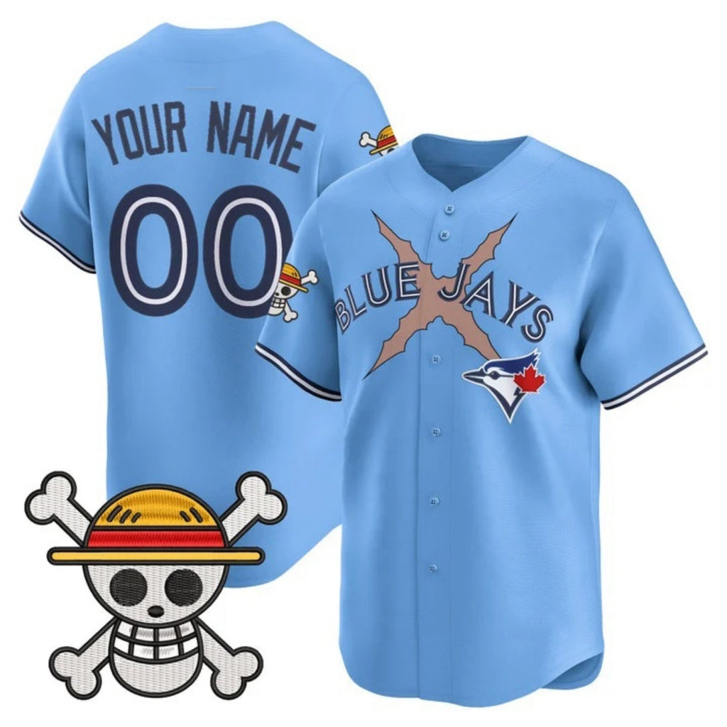 Custom Toronto Blue Jays x One Piece Blue HeidiMiller Vapor Premier Limited Jersey - Stitched