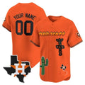 Custom Houston Astros Cactus Jack Patch Vapor Premier Limited Jersey V9 ¨C Orange HeidiMiller