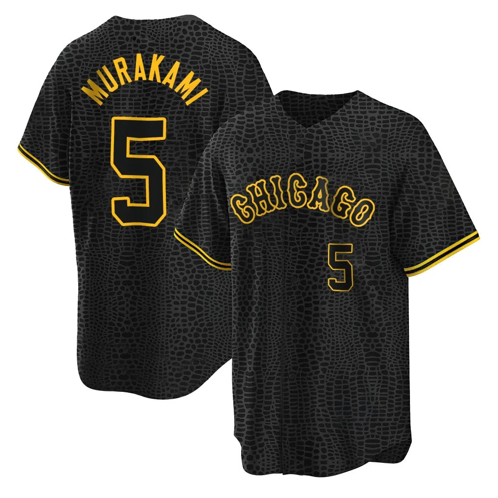 Chicago White Sox #5 Munetaka Murakami Player Black HeidiMiller Snake Skin City Home Game Stitched Jerseys