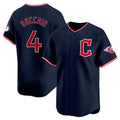 Cleveland Guardians #4 Brayan Rocchio Player Navy HeidiMiller Limited Home Stitched Jerseys