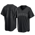 Los Angeles Angels #14 Logan O'Hoppe Player Black HeidiMiller Pitch Fashion T-shirt Stitched Jerseys
