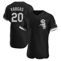 Chicago White Sox #20 Miguel Vargas Player Black HeidiMiller Limited Elite Home Stitched Jerseys