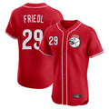 Cincinnati Reds #29 TJ Friedl Player Red HeidiMiller Limited Elite Home Game Stitched Jerseys